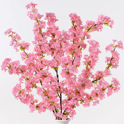 3 Pcs Artificial Cherry Blossom Branches 39'' Cherry Blossom Tree Decor