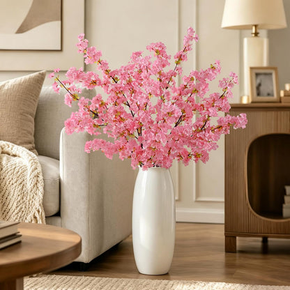 3 Pcs Artificial Cherry Blossom Branches 39'' Cherry Blossom Tree Decor