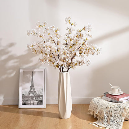 3 Pcs Artificial Cherry Blossom Branches 39'' Cherry Blossom Tree Decor