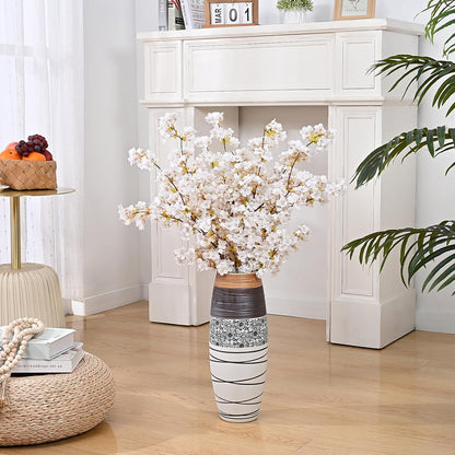 3 Pcs Artificial Cherry Blossom Branches 39'' Cherry Blossom Tree Decor