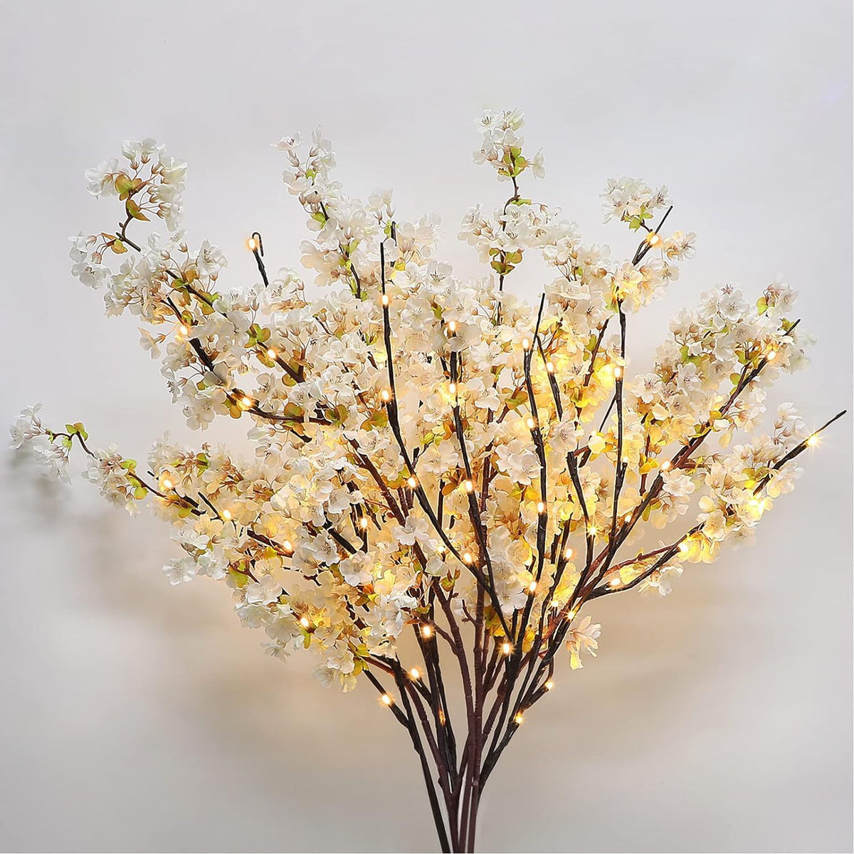 3 Pcs Artificial Cherry Blossom Branches 39'' Cherry Blossom Tree Decor