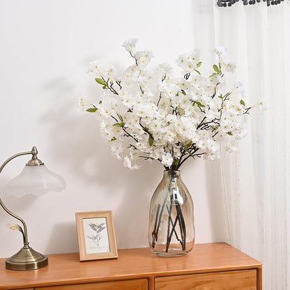 3 Pcs Artificial Cherry Blossom Branches 39'' Cherry Blossom Tree Decor