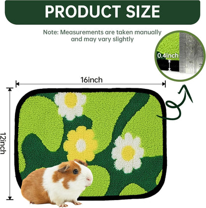 Reusable Puppy Pads for Small Dogs, Washable Pee Pads with Non-Slip , Absorbent Leakproof Mat for Crates, Playpens, Pet Beds & Whelping, Indoor Potty Training Grass Green, 24"x48", 2 Pack