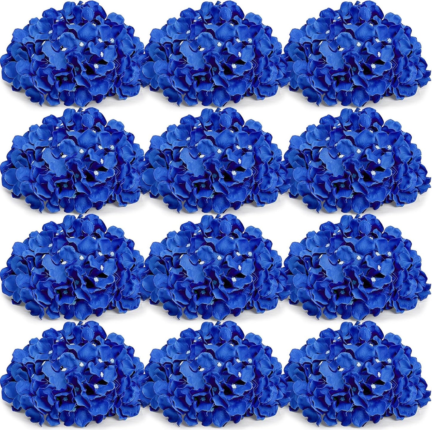 Hydrangea Flower Balls for Centerpieces - 12 PCS Artificial Floral Arrangement with Base, 8.27 Inch Diameter Fake Silk Kissing Ball for Wedding Table Home Party Decor - Lilac
