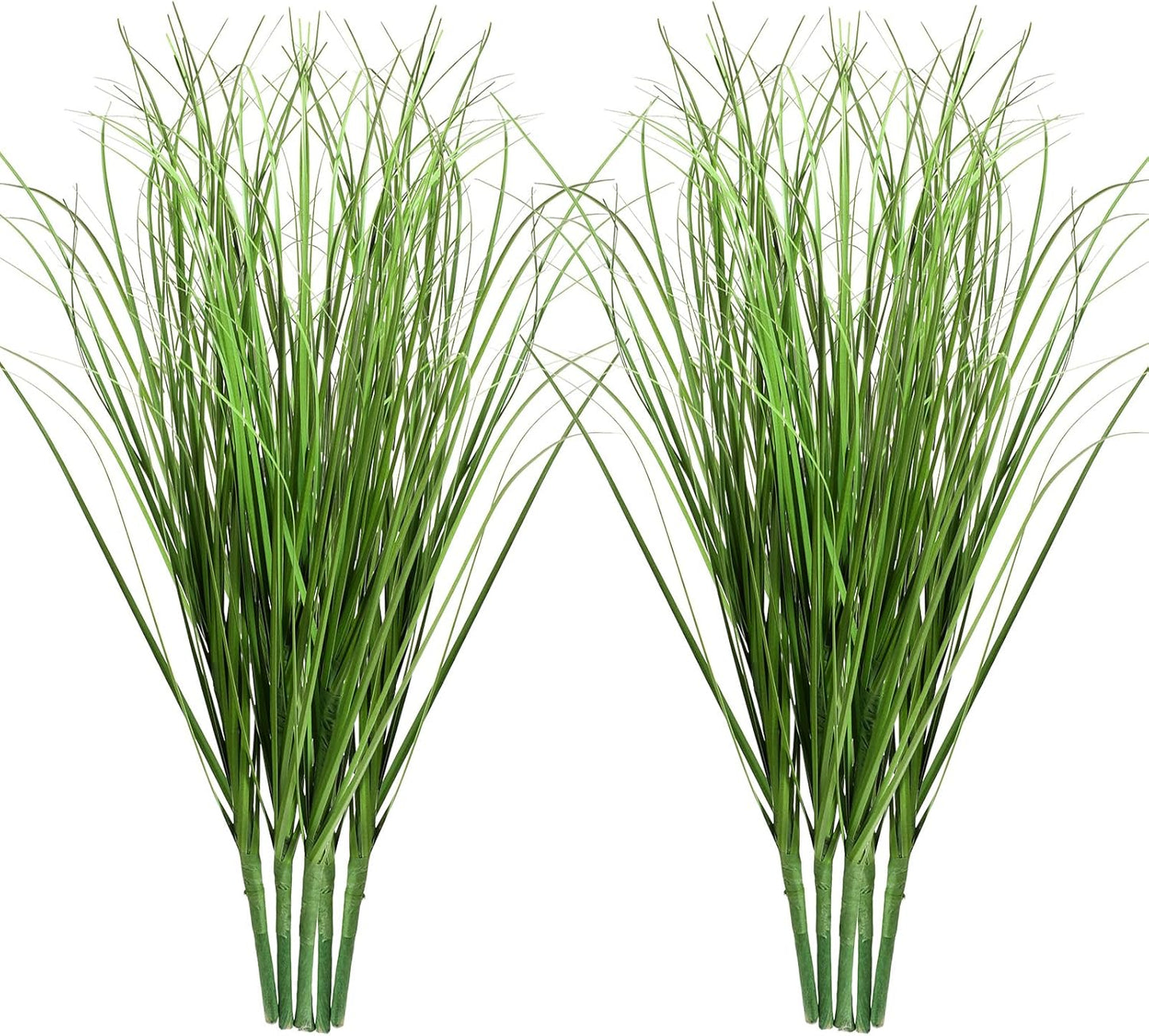 10 Pcs Artificial Plants Fake Wheat Grass, 13.5inch Greenery Stems Faux Shrubs Onion Grass Tall Grasss Plastic Shrubs, UV Resistant Artificial Grasss Plant for Indoor Outdoor Home Office Garden Patio