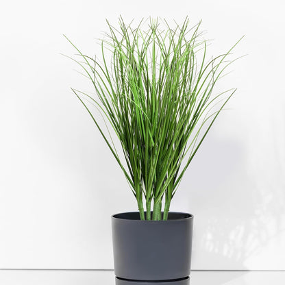 10 Pcs Artificial Plants Fake Wheat Grass, 13.5inch Greenery Stems Faux Shrubs Onion Grass Tall Grasss Plastic Shrubs, UV Resistant Artificial Grasss Plant for Indoor Outdoor Home Office Garden Patio