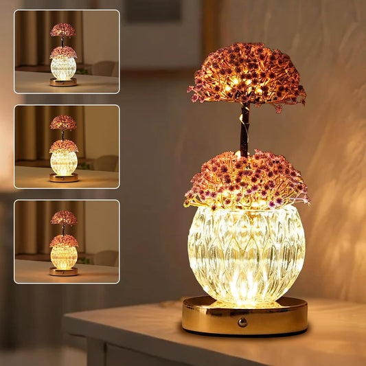 Artificial Apple Tree Lamp Night Light,Apple Lamp for Home Shop Cafe Wedding Decor, Gifts for Women Mom Grandma Girlfriend on Birthday Christmas Valentines Mothers Day - Colors B