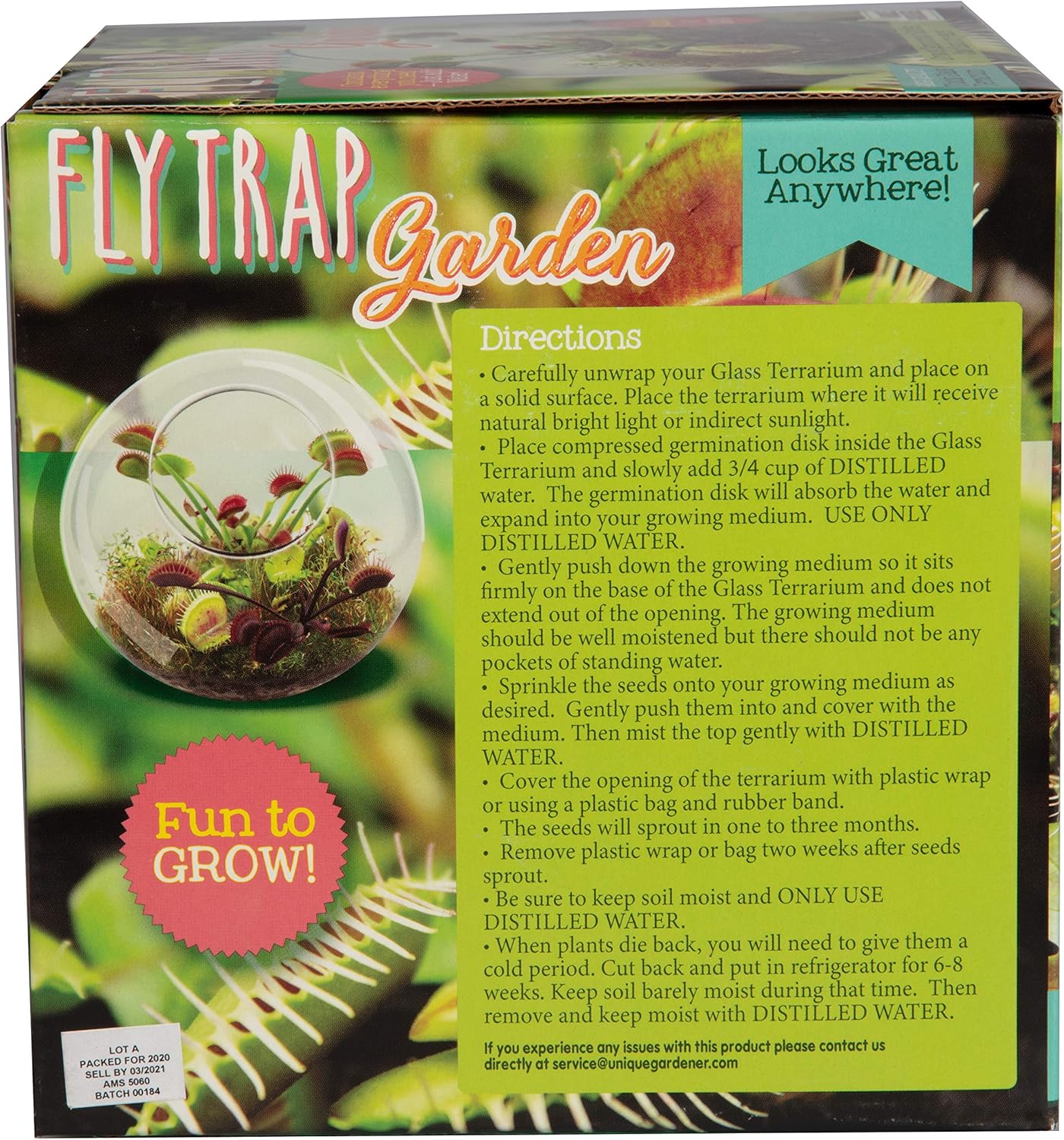 Cactus Succulent Glass Terrarium Starter Kit from - Grow Your Own Indoor Desert Terrariums - Includes Live Cacti Plants and Easy Setup with Complete Terrarium Supplies