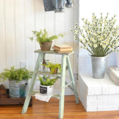 10 Pcs Artificial Wildflowers with Stems Bulk Silk Spring Flowers 21 Inch Fake Forsythia Branches White Faux Wildflowers Floral Arrangements for Home Decor Indoor Outdoor Wedding Centerpieces