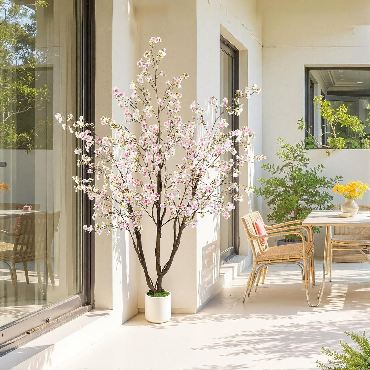 Artificial Cherry Blossom Tree 6FT, Pink Faux Floor Tree