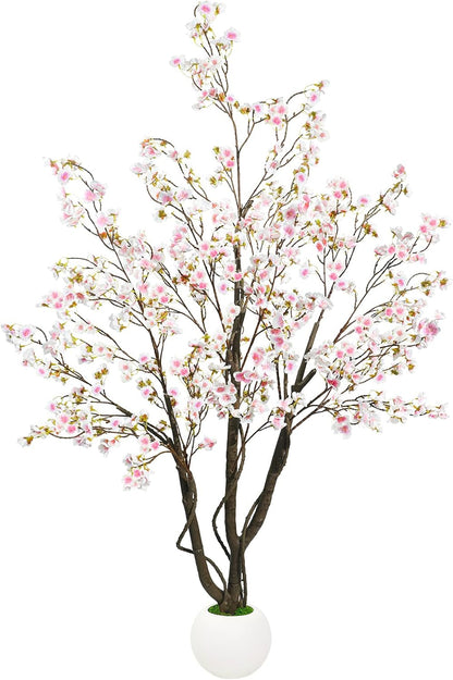 Artificial Cherry Blossom Tree 6FT, Pink Faux Floor Tree