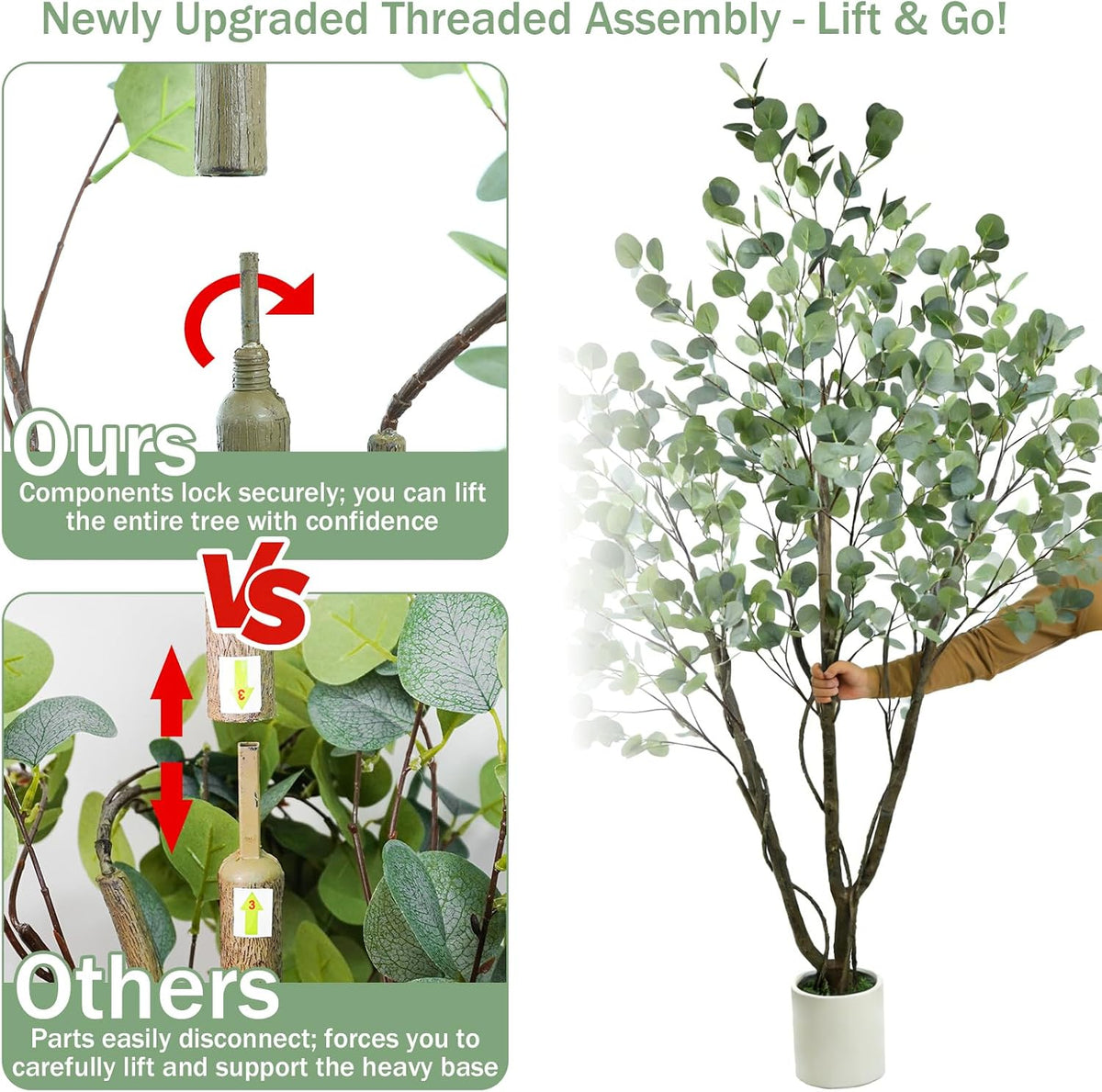 Artificial Cherry Blossom Tree 6FT, Pink Faux Floor Tree