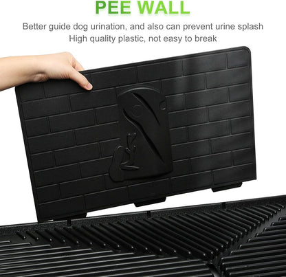 Dog Toilet Indoor Puppy Training Pad, Dog Potty Pet Training Grass Mat, Removable Waste Tray for Easier Clean Up, Artificial Turf, 25"×20"