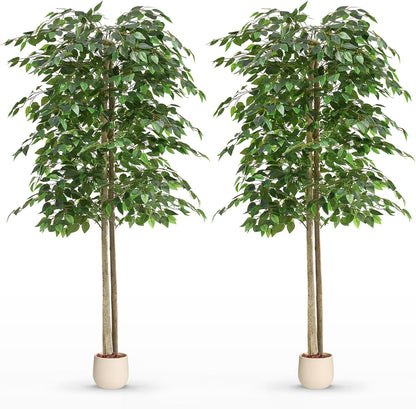 5ft Artificial Bamboo Tree - Indoor Faux Plant | Plastic Construction, 150 cm Height, 45 cm Width, 3 kg Weight, Black Pot Included, Foldable Canes, 15 Tips
