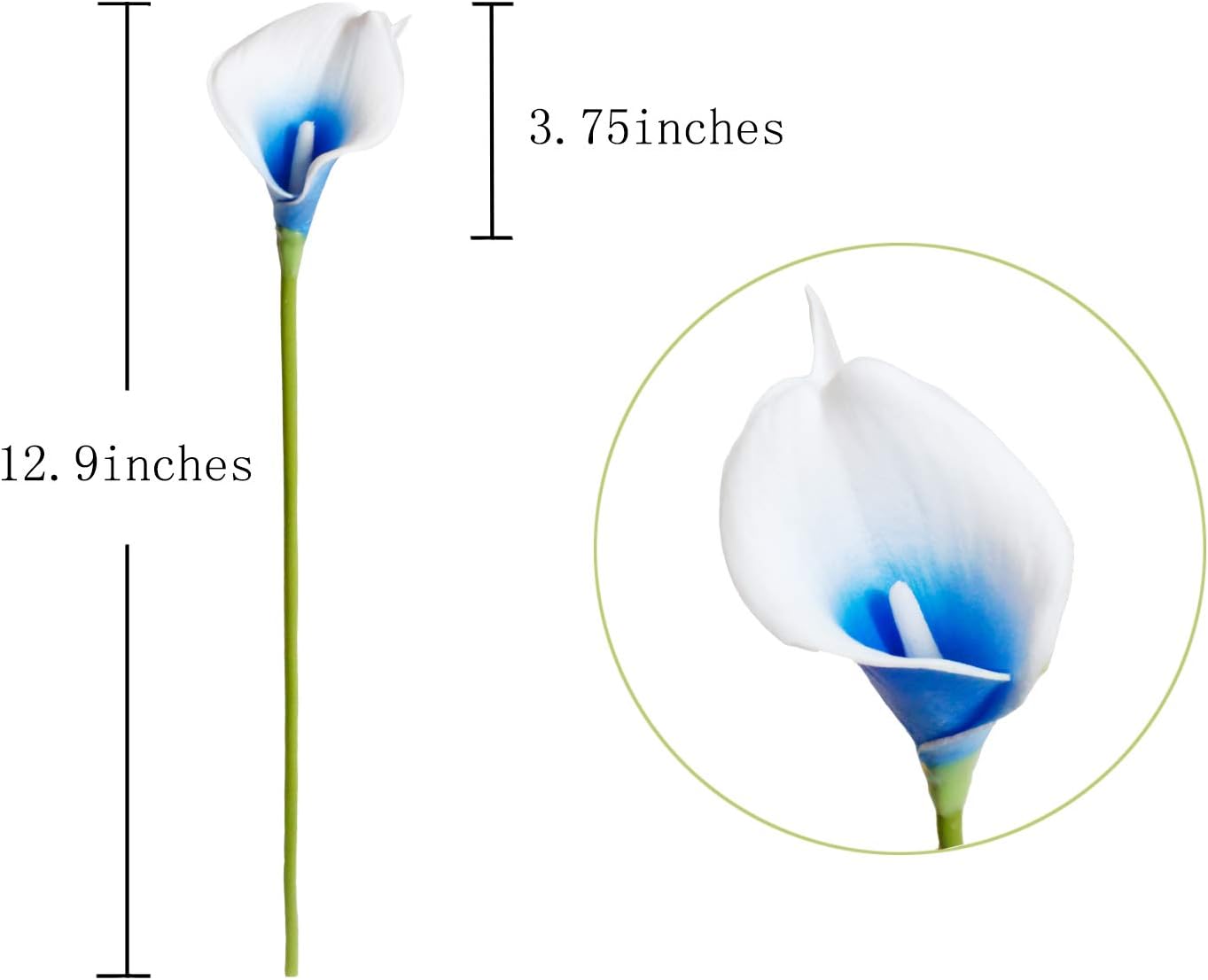 20Pcs Artificial Calla Lily Flower Real Touch Latex Flowers for DIY Wedding Bouquet Party Home Decor (Coral)