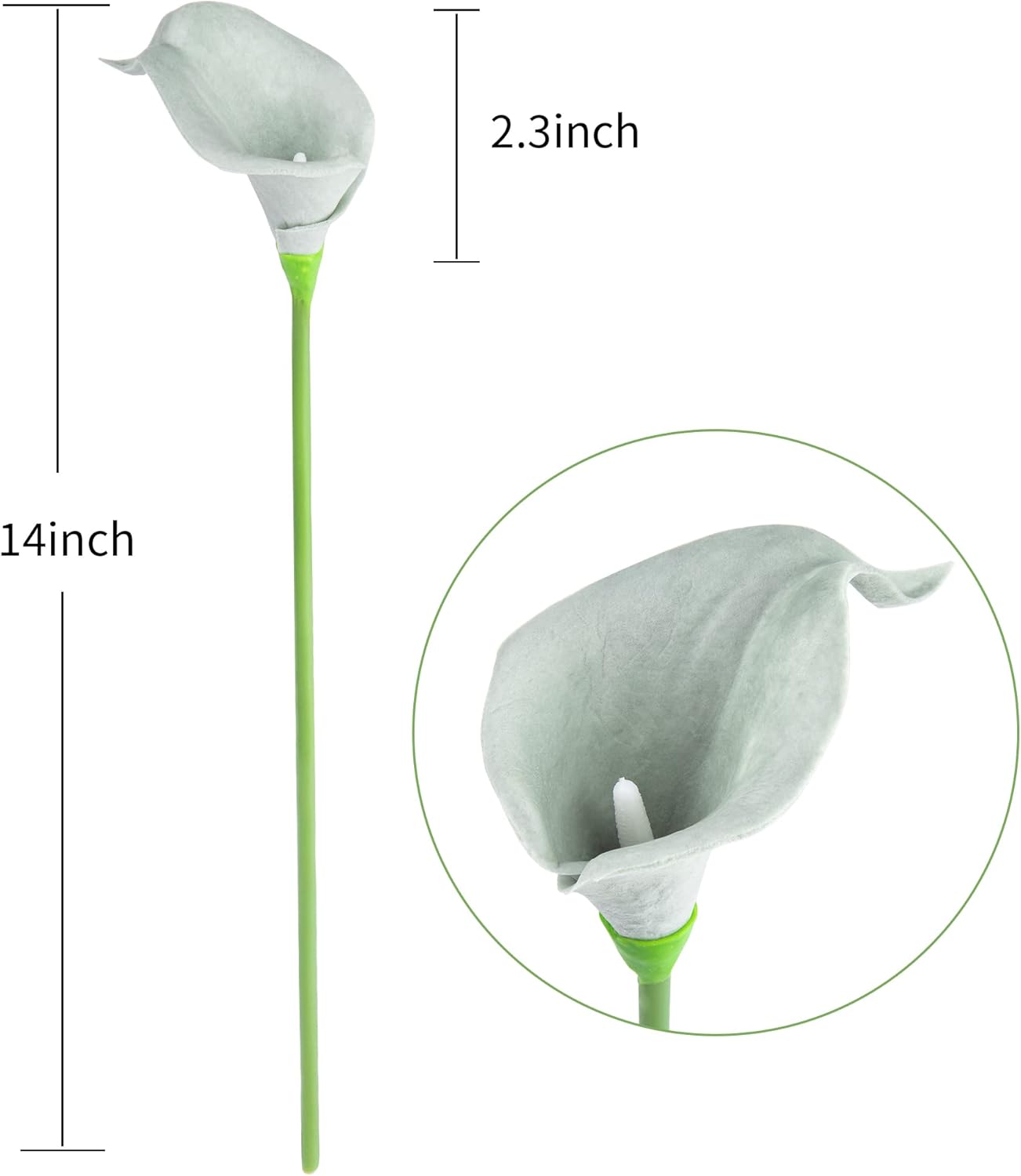 20Pcs Artificial Calla Lily Flower Real Touch Latex Flowers for DIY Wedding Bouquet Party Home Decor (Coral)