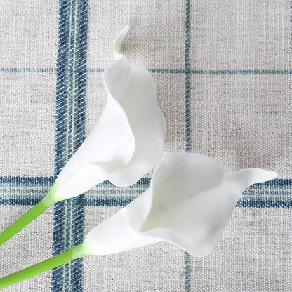 20Pcs Artificial Calla Lily Flower Real Touch Latex Flowers for DIY Wedding Bouquet Party Home Decor (Coral)