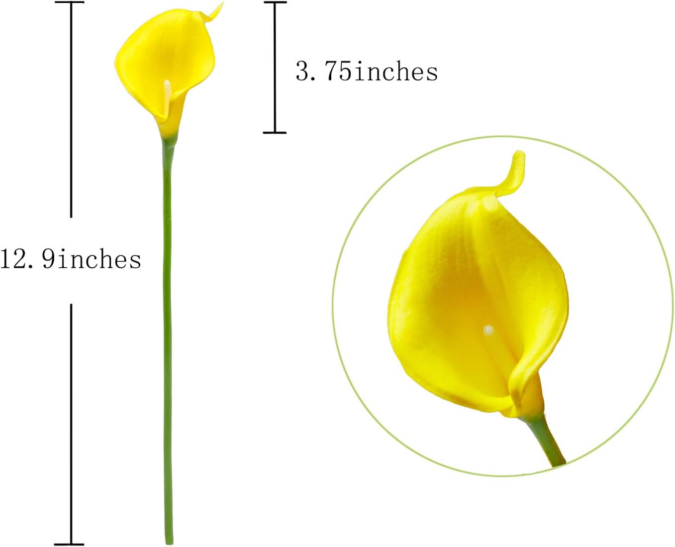 20Pcs Artificial Calla Lily Flower Real Touch Latex Flowers for DIY Wedding Bouquet Party Home Decor (Coral)