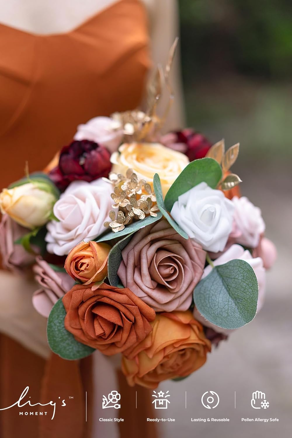 Artificial Flowers Fake Roses Faux Peony Foam Gardenia White | Foam Flower, Real Touch Filler Flower, Indoor Outdoor Decor, Table Centerpieces, Wedding Bouquets, Floral Arrangments, 23pcs
