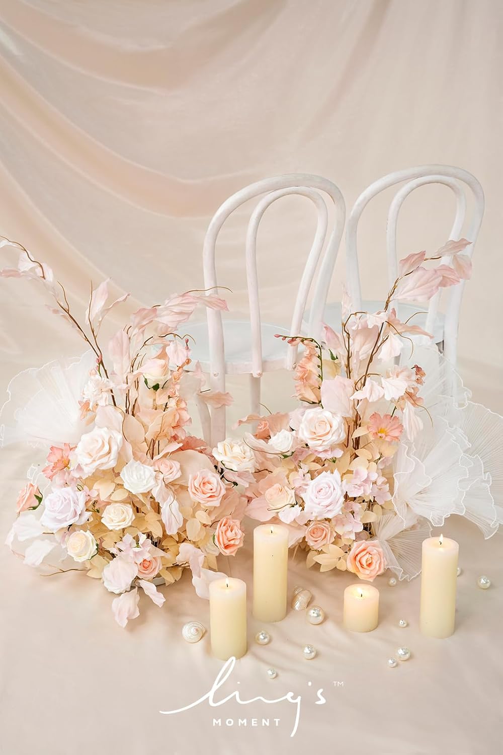 Artificial Flowers Fake Roses Faux Peony Foam Gardenia White | Foam Flower, Real Touch Filler Flower, Indoor Outdoor Decor, Table Centerpieces, Wedding Bouquets, Floral Arrangments, 23pcs