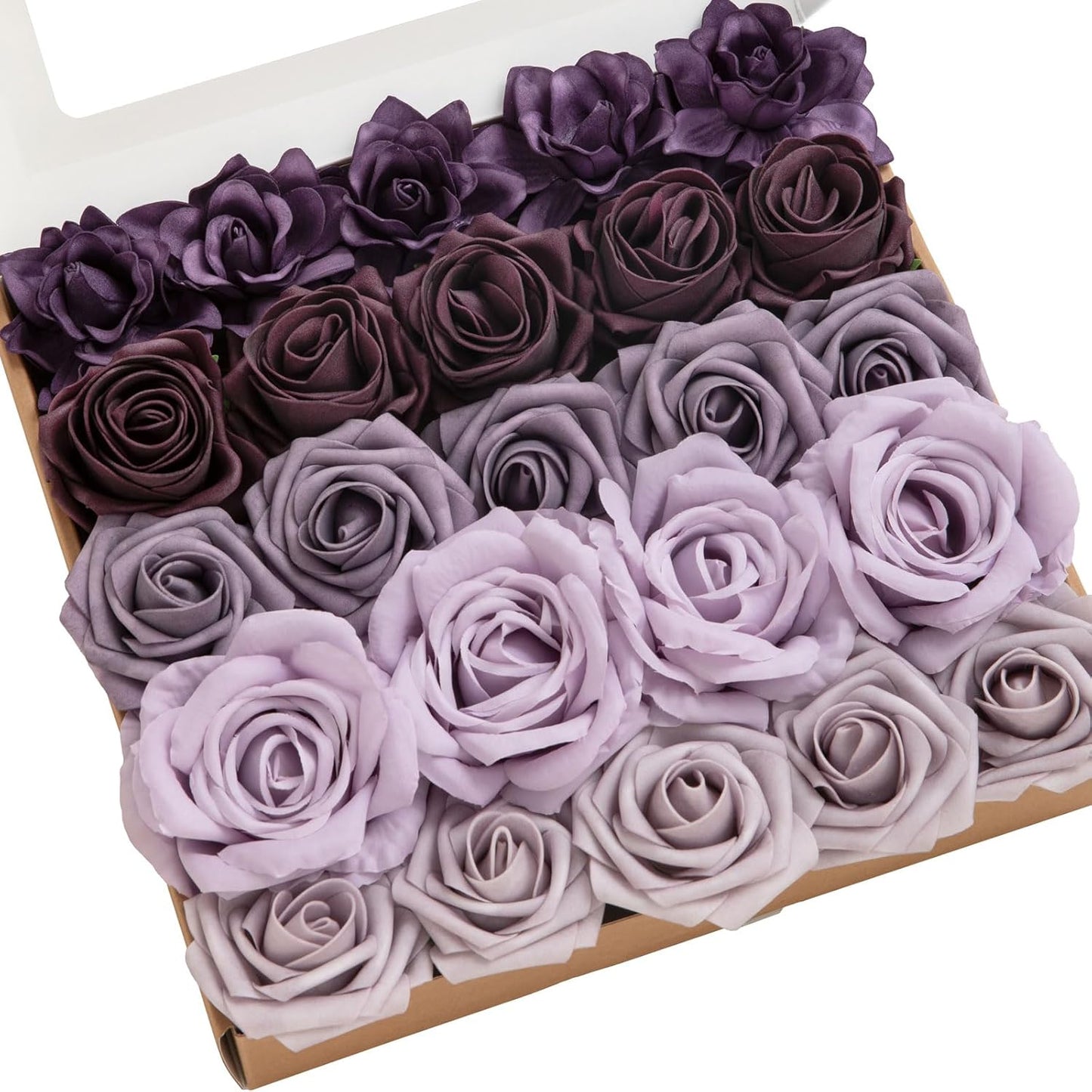 Artificial Flowers Fake Roses Faux Peony Foam Gardenia White | Foam Flower, Real Touch Filler Flower, Indoor Outdoor Decor, Table Centerpieces, Wedding Bouquets, Floral Arrangments, 23pcs