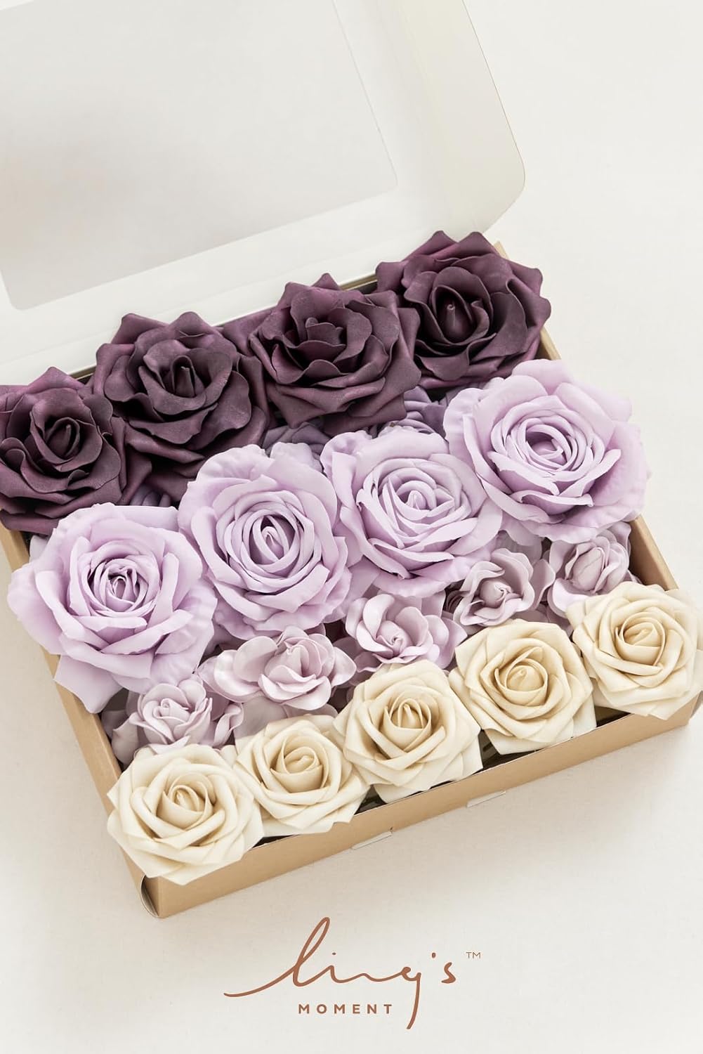 Artificial Flowers Fake Roses Faux Peony Foam Gardenia White | Foam Flower, Real Touch Filler Flower, Indoor Outdoor Decor, Table Centerpieces, Wedding Bouquets, Floral Arrangments, 23pcs
