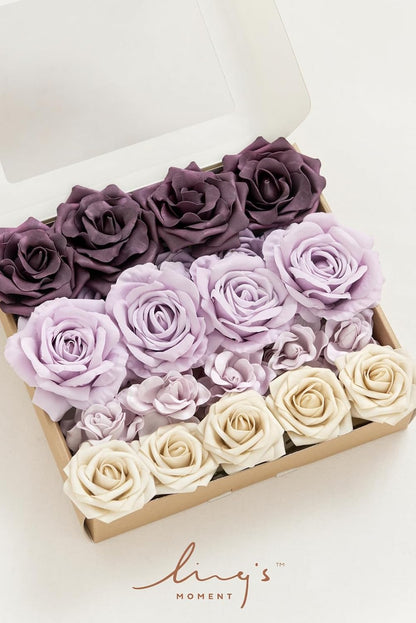 Artificial Flowers Fake Roses Faux Peony Foam Gardenia White | Foam Flower, Real Touch Filler Flower, Indoor Outdoor Decor, Table Centerpieces, Wedding Bouquets, Floral Arrangments, 23pcs