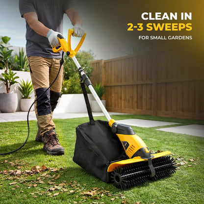 Electric Power Broom Artificial Turf Sweeper Outdoor Turf Cleaner Machine