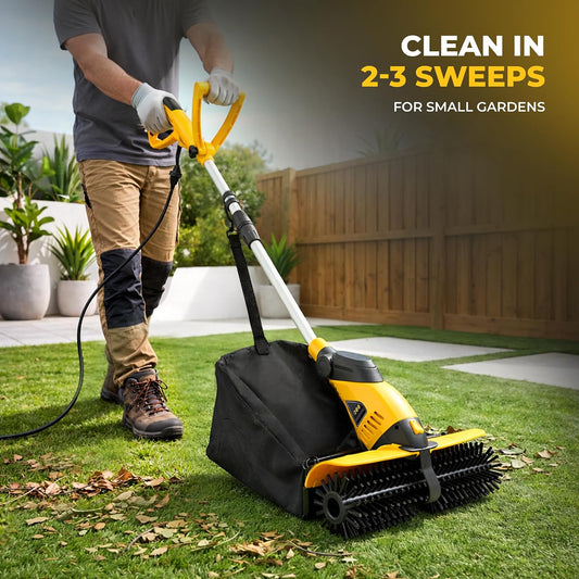 Electric Power Broom Artificial Turf Sweeper Outdoor Turf Cleaner Machine