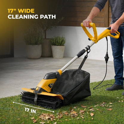 Electric Power Broom Artificial Turf Sweeper Outdoor Turf Cleaner Machine