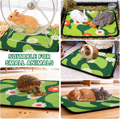 Reusable Puppy Pads for Small Dogs, Washable Pee Pads with Non-Slip , Absorbent Leakproof Mat for Crates, Playpens, Pet Beds & Whelping, Indoor Potty Training Grass Green, 24"x48", 2 Pack