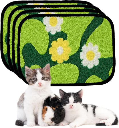 Reusable Puppy Pads for Small Dogs, Washable Pee Pads with Non-Slip , Absorbent Leakproof Mat for Crates, Playpens, Pet Beds & Whelping, Indoor Potty Training Grass Green, 24"x48", 2 Pack