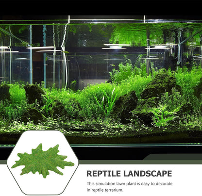 Reptile Landscape Simulation Lawn Terrarium Decor Resin Green
