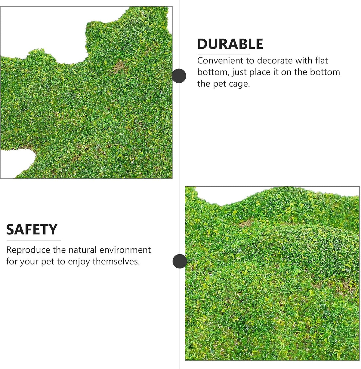 Reptile Landscape Simulation Lawn Terrarium Decor Resin Green