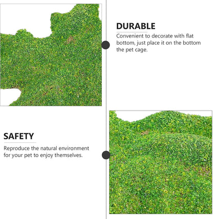 Reptile Landscape Simulation Lawn Terrarium Decor Resin Green