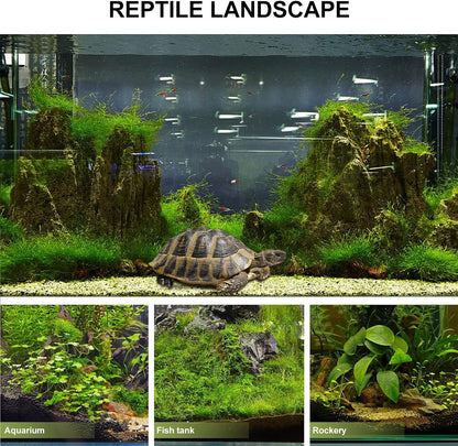 Reptile Landscape Simulation Lawn Terrarium Decor Resin Green