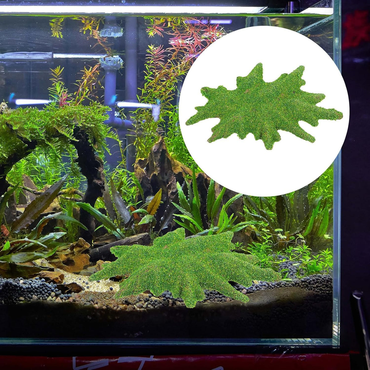 Reptile Landscape Simulation Lawn Terrarium Decor Resin Green