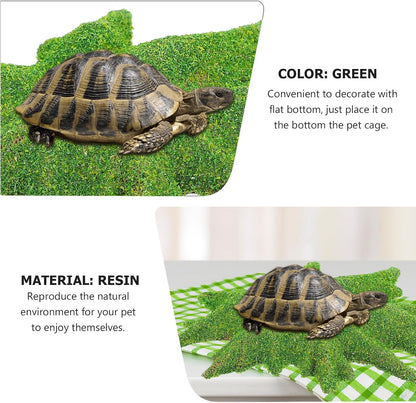 Reptile Landscape Simulation Lawn Terrarium Decor Resin Green