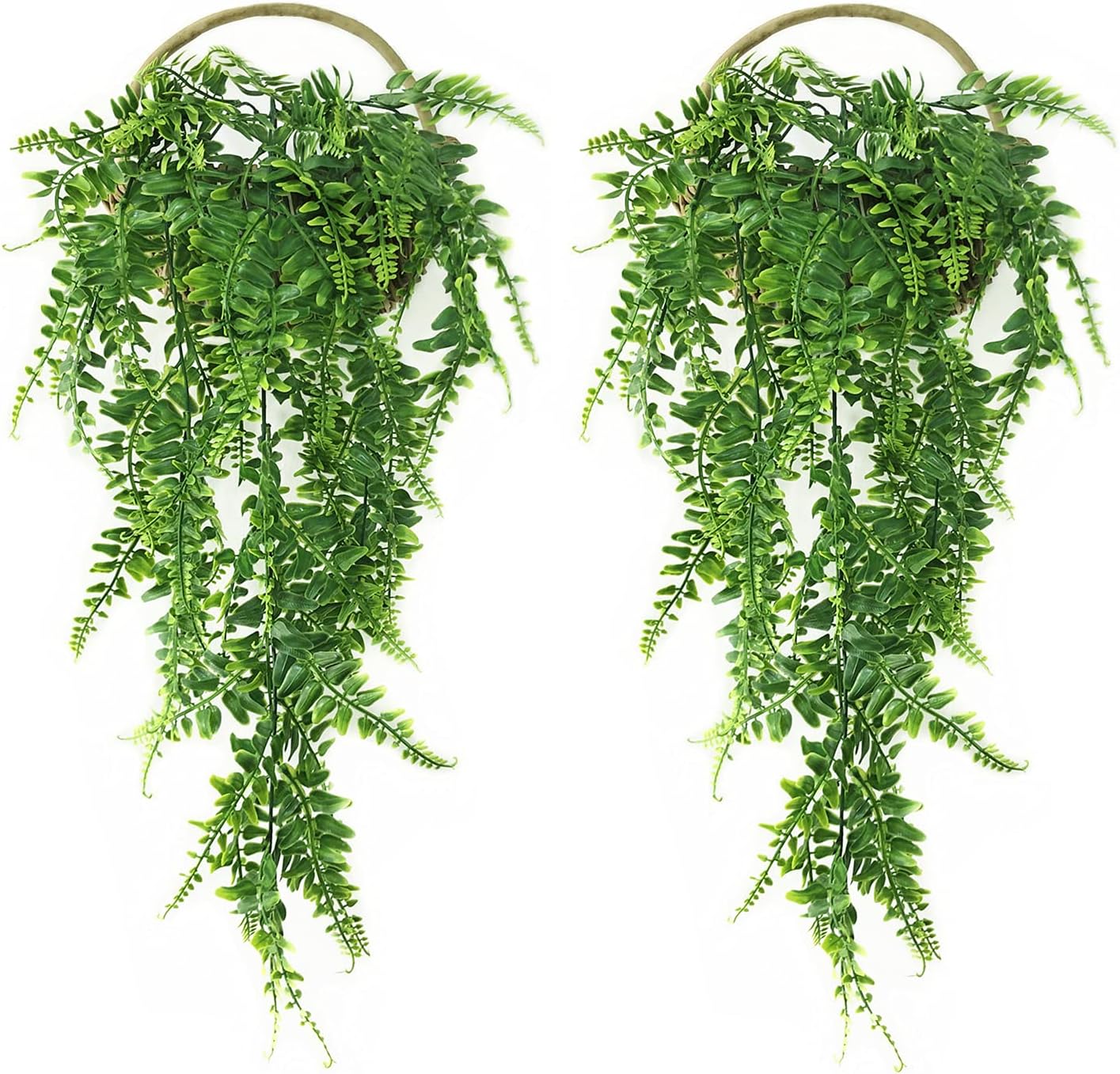 Artificial Rosemary Plants, Fake Plant Bushes Plastic Greenery Grass Faux Shrubs for Home Decor Kitchen Bathroom Farmhouse Room Shelf Desk Coffee Table Vase Pot Planter Filler DIY Decorations 6 Pack
