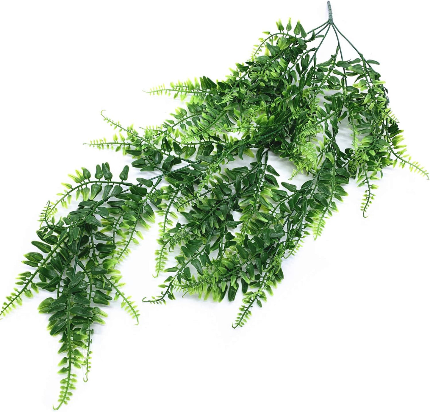 Artificial Rosemary Plants, Fake Plant Bushes Plastic Greenery Grass Faux Shrubs for Home Decor Kitchen Bathroom Farmhouse Room Shelf Desk Coffee Table Vase Pot Planter Filler DIY Decorations 6 Pack