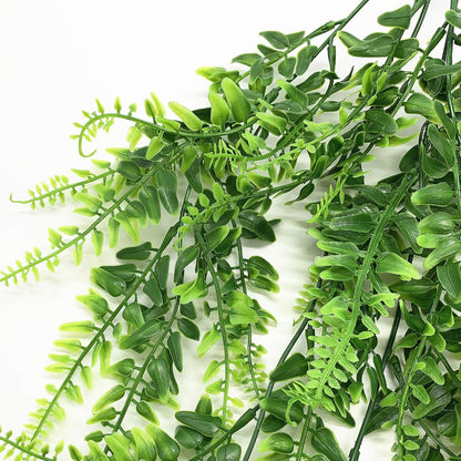 Artificial Rosemary Plants, Fake Plant Bushes Plastic Greenery Grass Faux Shrubs for Home Decor Kitchen Bathroom Farmhouse Room Shelf Desk Coffee Table Vase Pot Planter Filler DIY Decorations 6 Pack