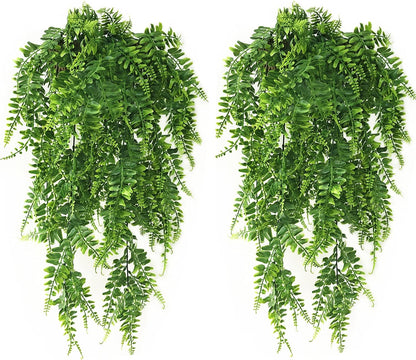 Artificial Rosemary Plants, Fake Plant Bushes Plastic Greenery Grass Faux Shrubs for Home Decor Kitchen Bathroom Farmhouse Room Shelf Desk Coffee Table Vase Pot Planter Filler DIY Decorations 6 Pack