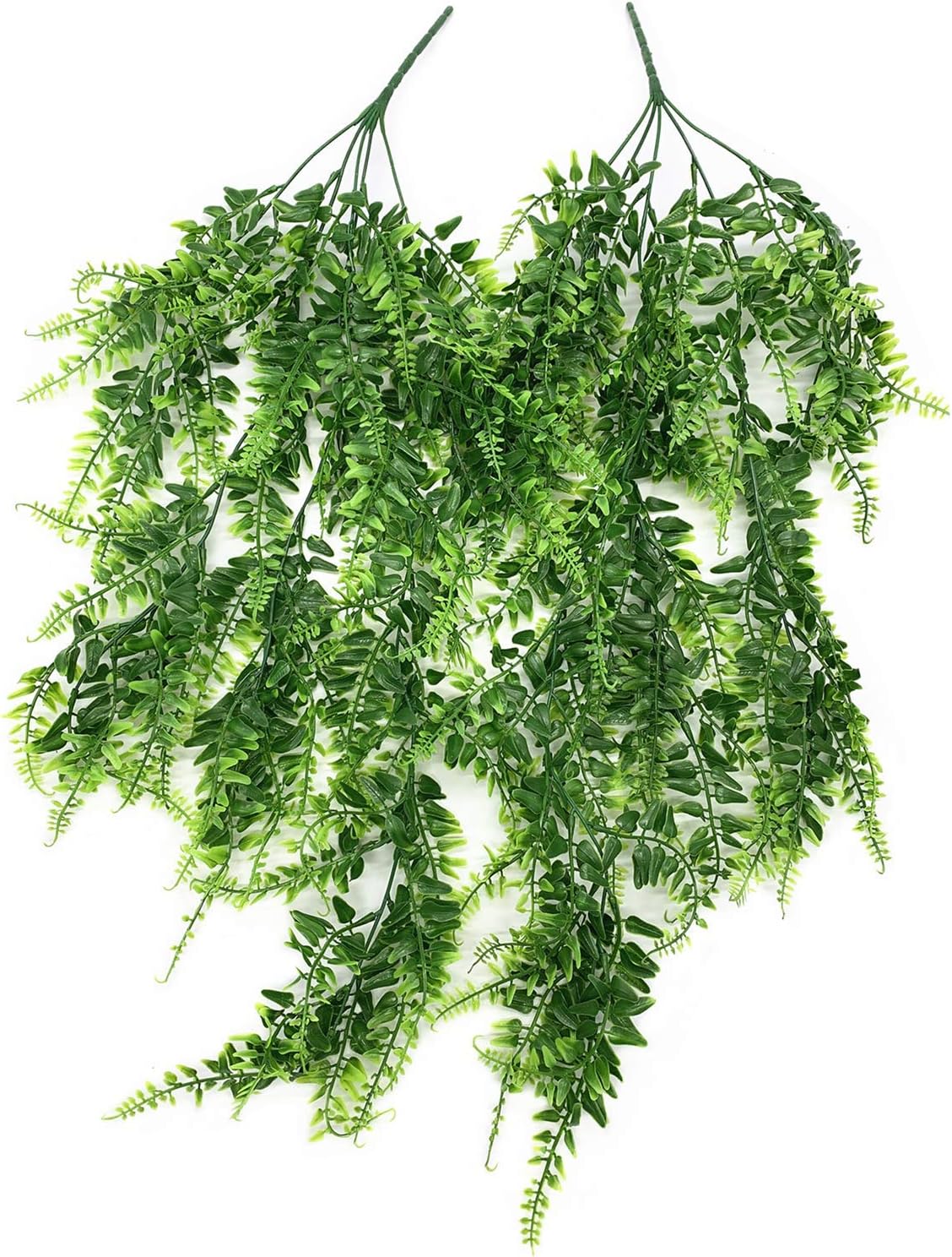 Artificial Rosemary Plants, Fake Plant Bushes Plastic Greenery Grass Faux Shrubs for Home Decor Kitchen Bathroom Farmhouse Room Shelf Desk Coffee Table Vase Pot Planter Filler DIY Decorations 6 Pack