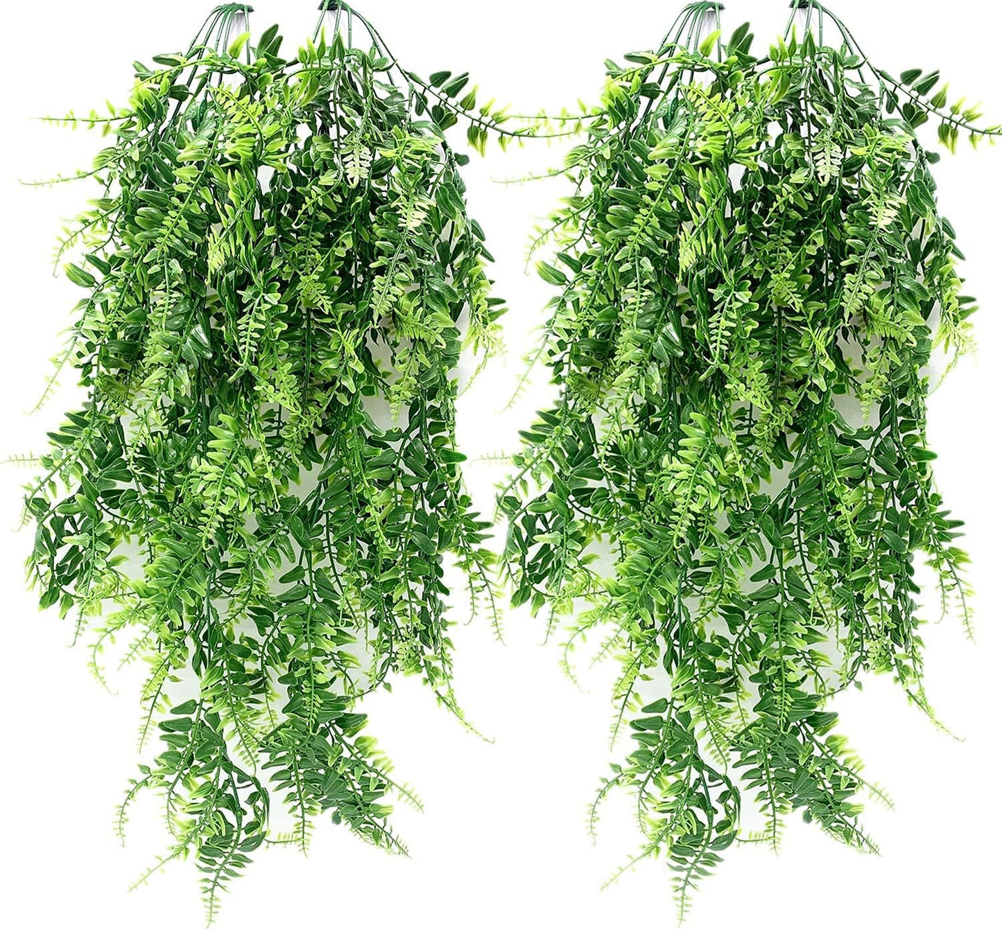 Artificial Rosemary Plants, Fake Plant Bushes Plastic Greenery Grass Faux Shrubs for Home Decor Kitchen Bathroom Farmhouse Room Shelf Desk Coffee Table Vase Pot Planter Filler DIY Decorations 6 Pack