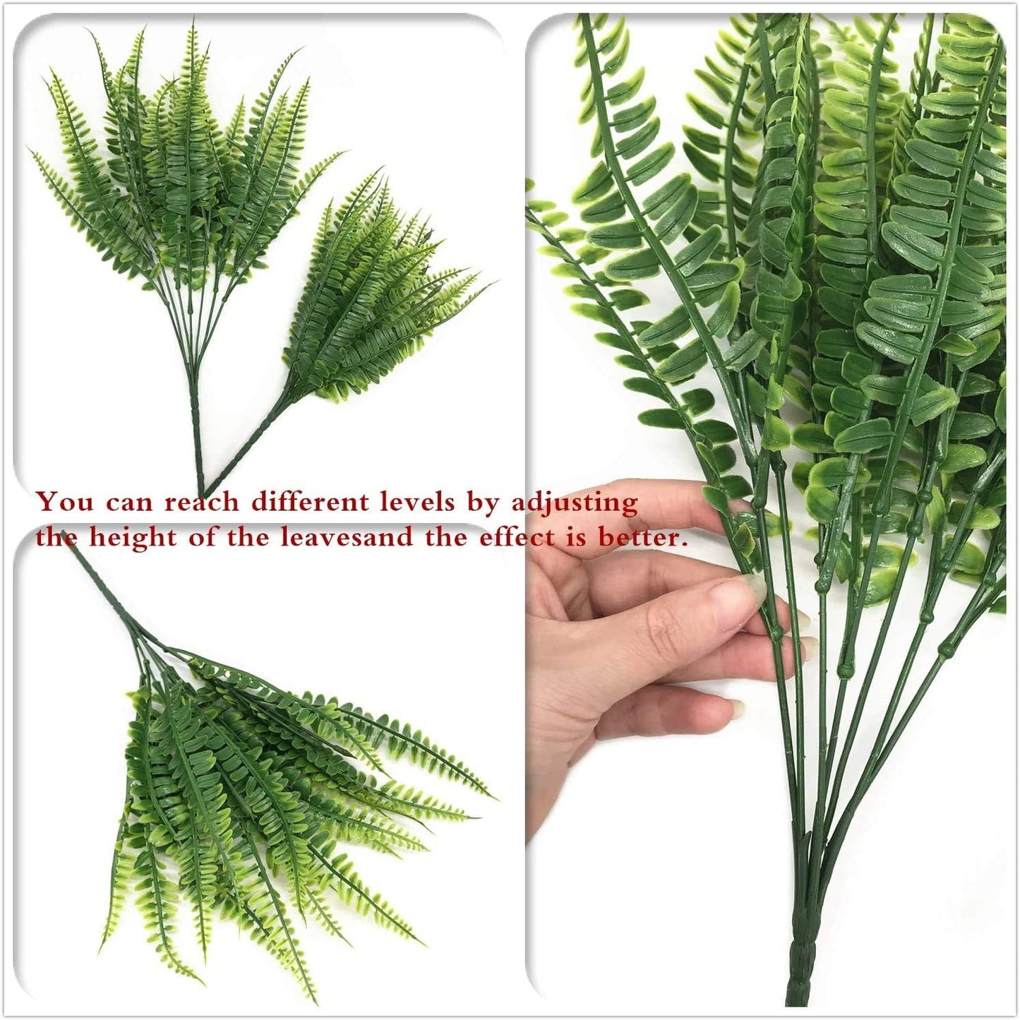 Artificial Rosemary Plants, Fake Plant Bushes Plastic Greenery Grass Faux Shrubs for Home Decor Kitchen Bathroom Farmhouse Room Shelf Desk Coffee Table Vase Pot Planter Filler DIY Decorations 6 Pack