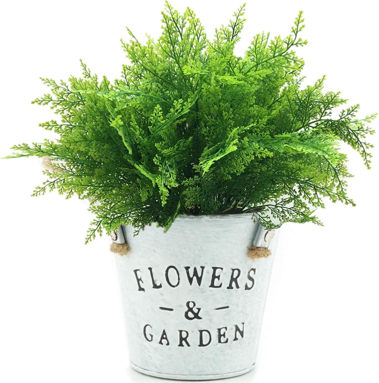 Artificial Rosemary Plants, Fake Plant Bushes Plastic Greenery Grass Faux Shrubs for Home Decor Kitchen Bathroom Farmhouse Room Shelf Desk Coffee Table Vase Pot Planter Filler DIY Decorations 6 Pack