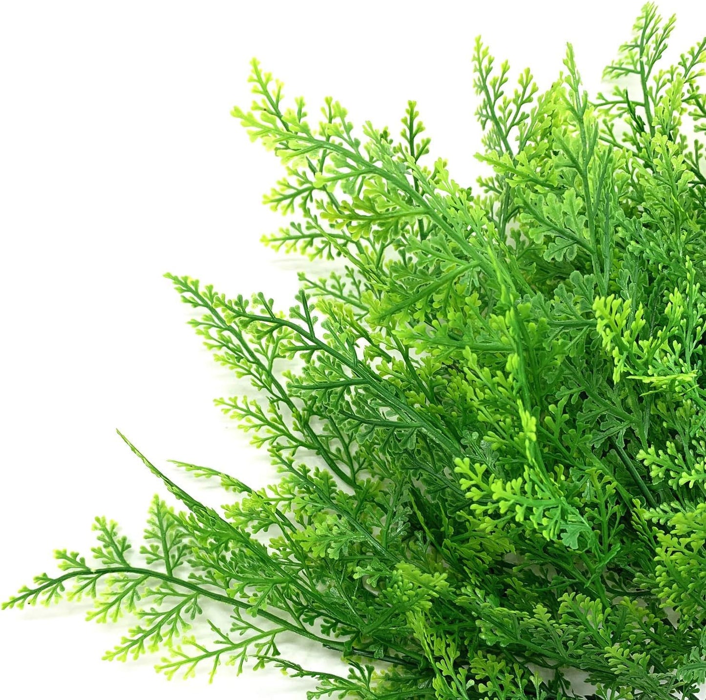 Artificial Rosemary Plants, Fake Plant Bushes Plastic Greenery Grass Faux Shrubs for Home Decor Kitchen Bathroom Farmhouse Room Shelf Desk Coffee Table Vase Pot Planter Filler DIY Decorations 6 Pack