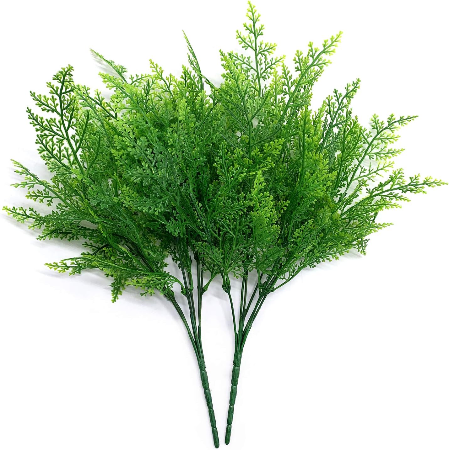 Artificial Rosemary Plants, Fake Plant Bushes Plastic Greenery Grass Faux Shrubs for Home Decor Kitchen Bathroom Farmhouse Room Shelf Desk Coffee Table Vase Pot Planter Filler DIY Decorations 6 Pack