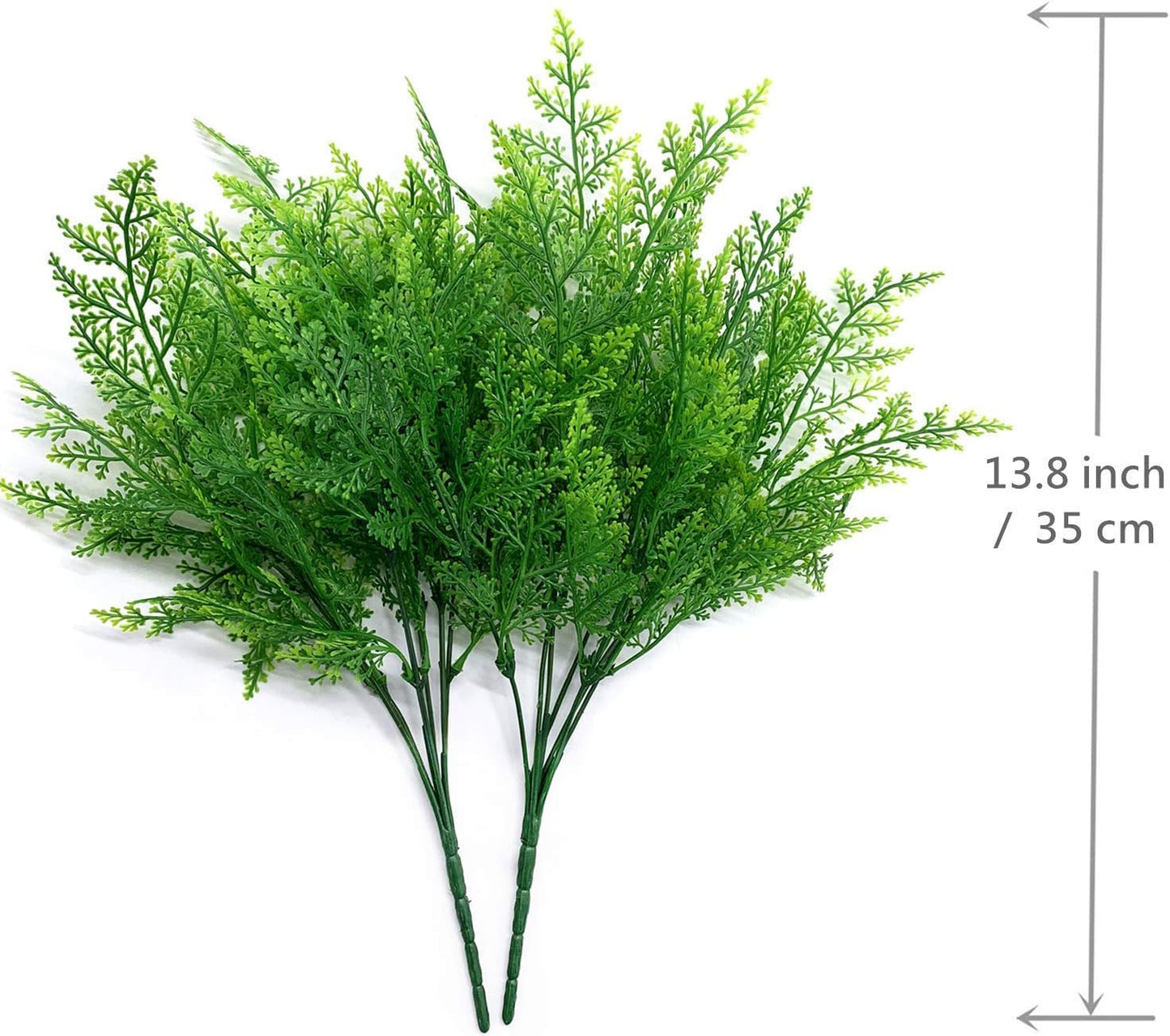 Artificial Rosemary Plants, Fake Plant Bushes Plastic Greenery Grass Faux Shrubs for Home Decor Kitchen Bathroom Farmhouse Room Shelf Desk Coffee Table Vase Pot Planter Filler DIY Decorations 6 Pack