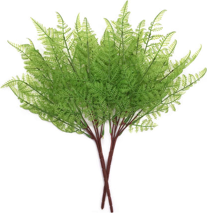 Artificial Rosemary Plants, Fake Plant Bushes Plastic Greenery Grass Faux Shrubs for Home Decor Kitchen Bathroom Farmhouse Room Shelf Desk Coffee Table Vase Pot Planter Filler DIY Decorations 6 Pack
